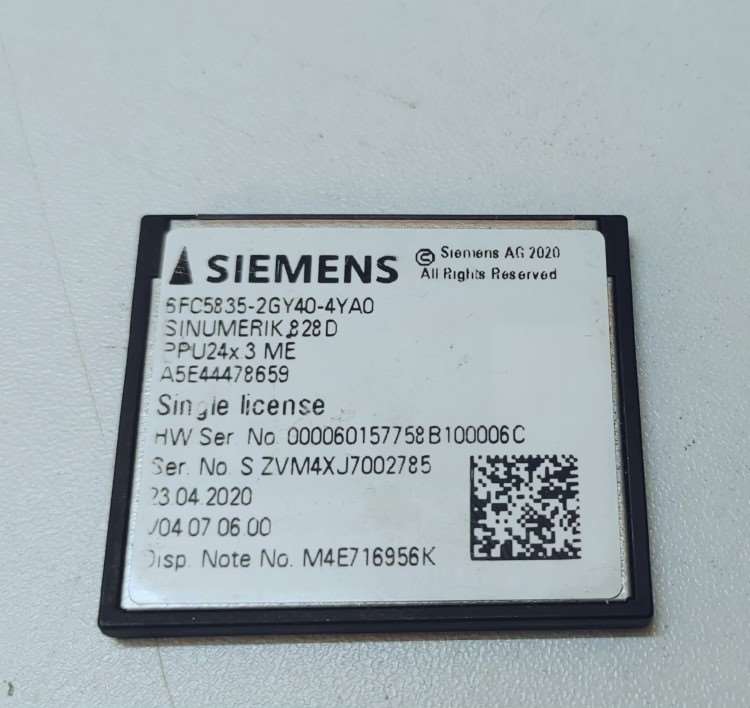西门子系统控制卡,6FC5835-2GY40-4YA0程工精