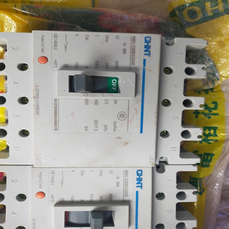 正泰NM1-125S/4300B拆机4P空开80A两(询价）