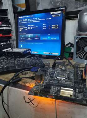 拆机华硕B85M-V5+i34170处理器板U一起2