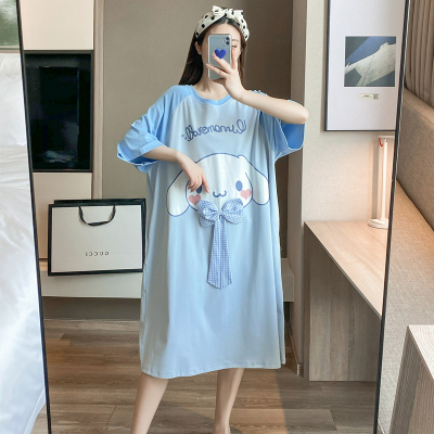 夏季莫代尔大码睡裙女200斤胖mm