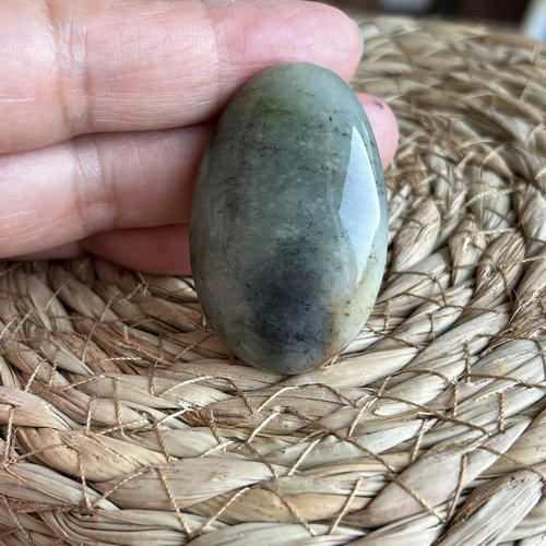 花玉奇石吊坠大漠孤烟直