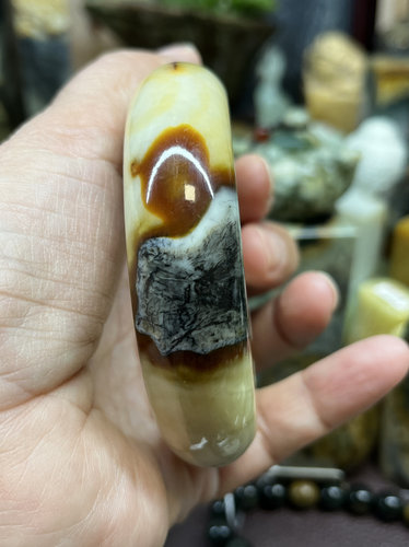 意境奇石悟道有裂