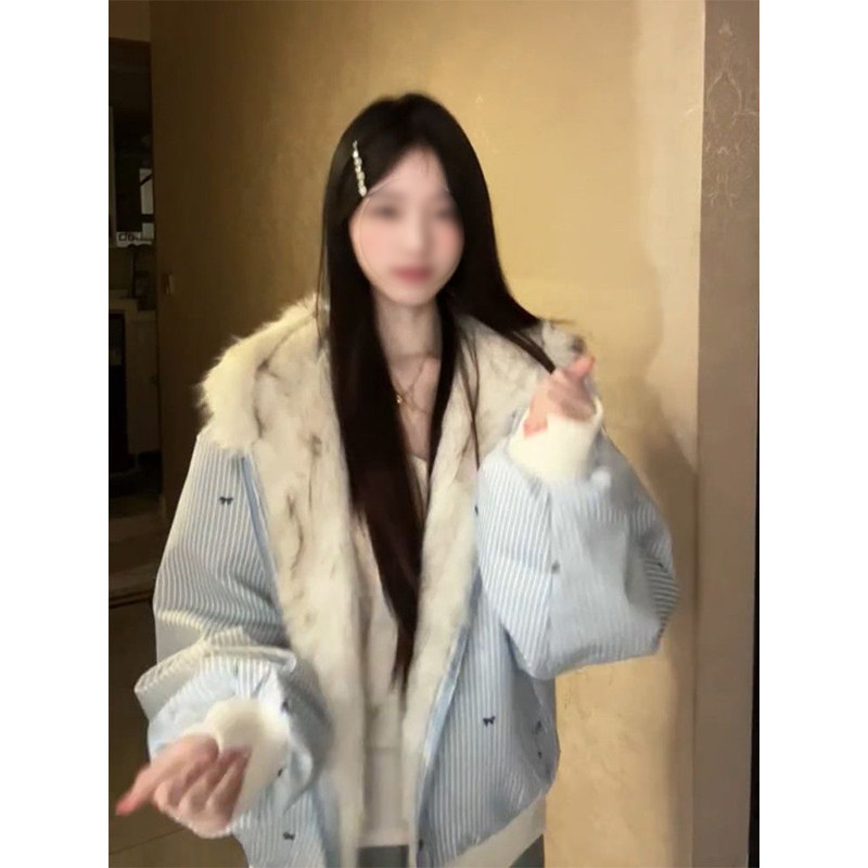 韩版双面穿保暖设计棉衣