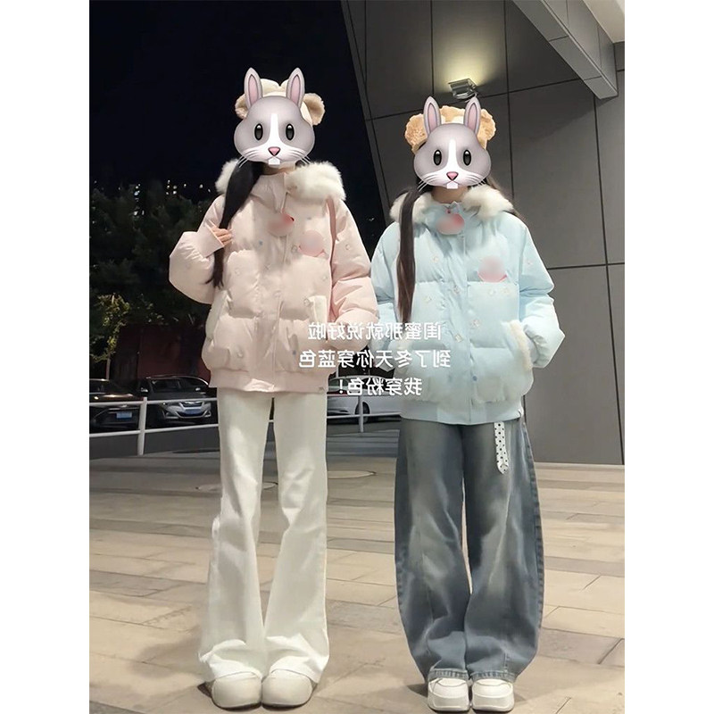 时尚气质多巴胺连帽毛领羽绒棉服高级设计感休闲百搭冬日新款棉衣,女装/女士精品,棉衣/棉服,淘宝优惠券,粉丝福利购,淘宝优惠卷