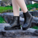 男女情侣款 马丁靴雨靴成人防水雨鞋 女中筒下雨穿防滑胶鞋 时尚 水鞋