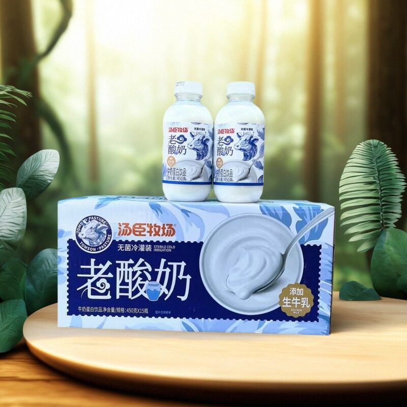 汤臣牧场老酸奶香浓牛奶蛋白饮料