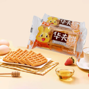华美华夫饼早餐休闲零食糕点面包