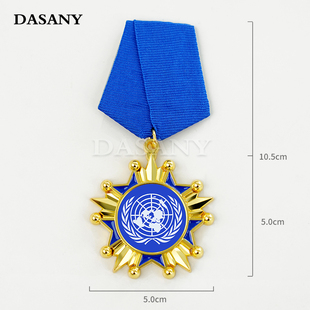 维和胸章联合国维和胸针和平胸针维和者胸牌定制