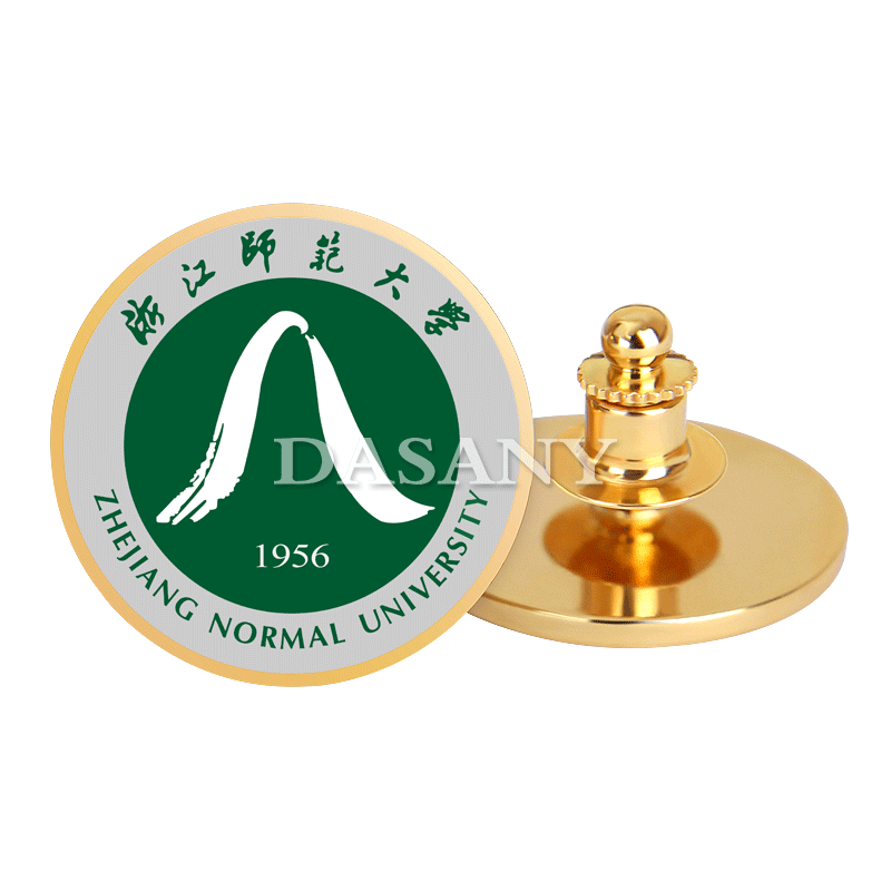 浙江师范大学金属校徽浙师大周年庆纪念章收藏同学会聚会胸针胸章
