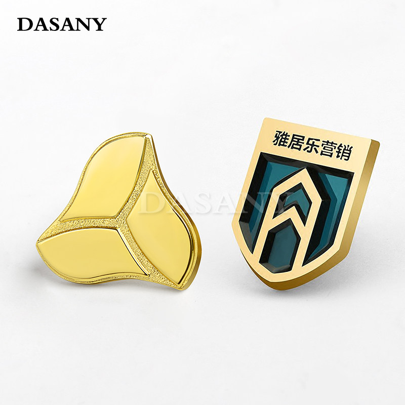 新雅居乐集团logo物业徽章定做人力行政司徽营销胸章公司领扣胸针