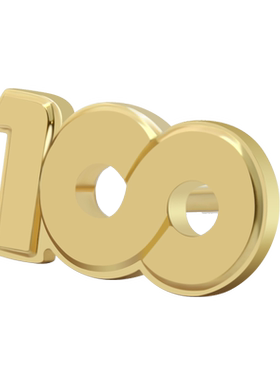 服务100满意徽章数字胸章销售襟章LOGO个性企业司徽纪念西服胸针