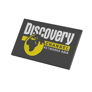 国家地理探索发现徽章定做长方形刻字胸徽标牌领扣枪黑色烤漆胸针