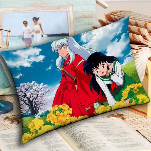 正品动犬夜含叉丸 桔梗漫周边抱枕杀生 戈薇长抱枕 枕头双面枕芯