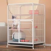 正品 超大号三猫别墅家猫咪笼猫舍带小型幼猫笼 用成年猫笼子层特价