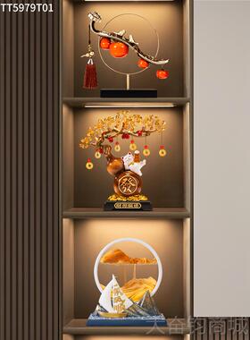 正品躺赚摆财猫发财树葫芦件客厅招财中式厅搬客家礼物乔招迁新居