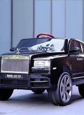 正品劳斯莱斯野库南儿童电动汽车男女孩车遥控玩具越里车可坐人四