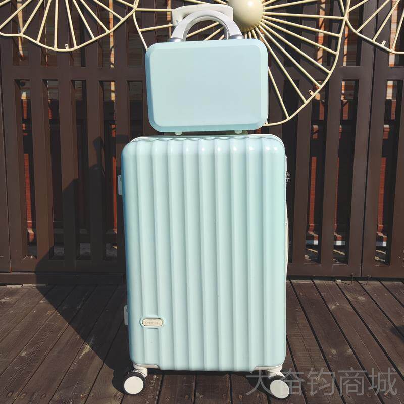 正品日系大容量箱女李静音拉杆子母子学生in行s旅行箱拉链密码箱