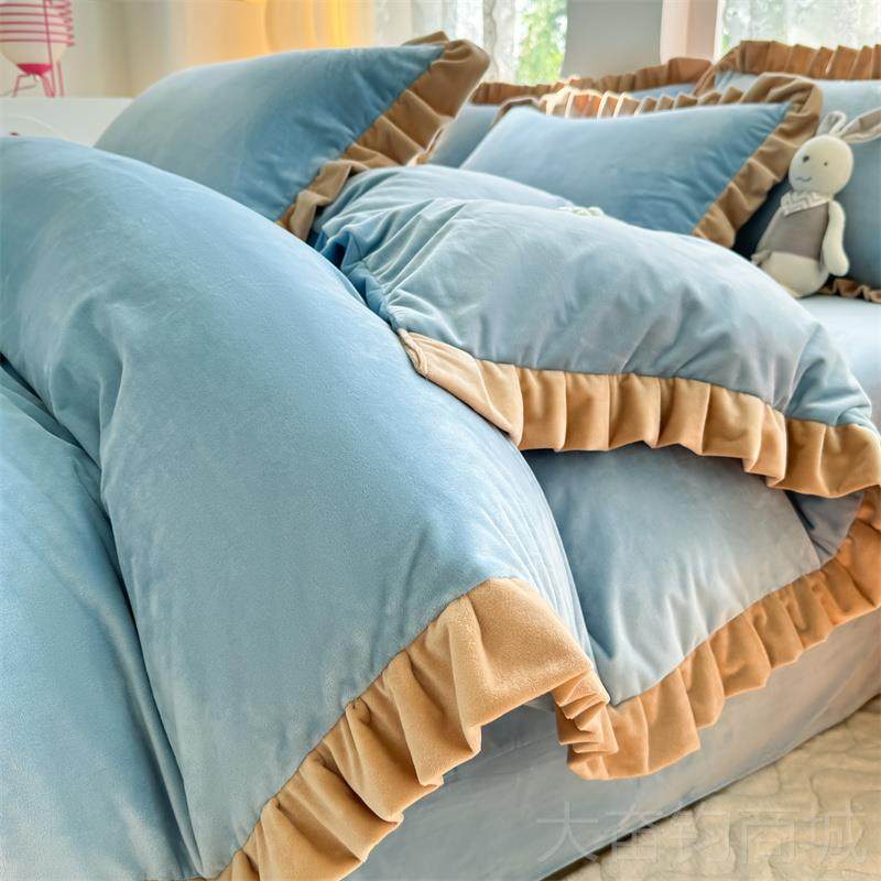 正品儿四件套冬季加套厚宝宝绒婴水晶绒牛绒奶绒床单双面加绒被裸,床上用品,床品套件/四件套/多件套,淘宝优惠券,粉丝福利购,淘宝优惠卷