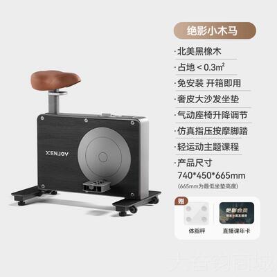 正品影小木马动感单车家用款绝小材型室静音运动健身房内器减肥专