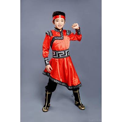 正品儿少童数民族表演出少服蒙古族藏族舞蹈男童演服饰女童儿演出