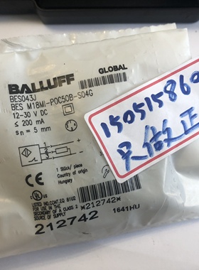 BALLUFF  BES043J ；BES M18MI-POC50B-S04G 正品全新原包装包邮