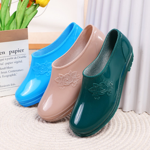 四季女士短筒雨水靴低帮雨鞋低帮