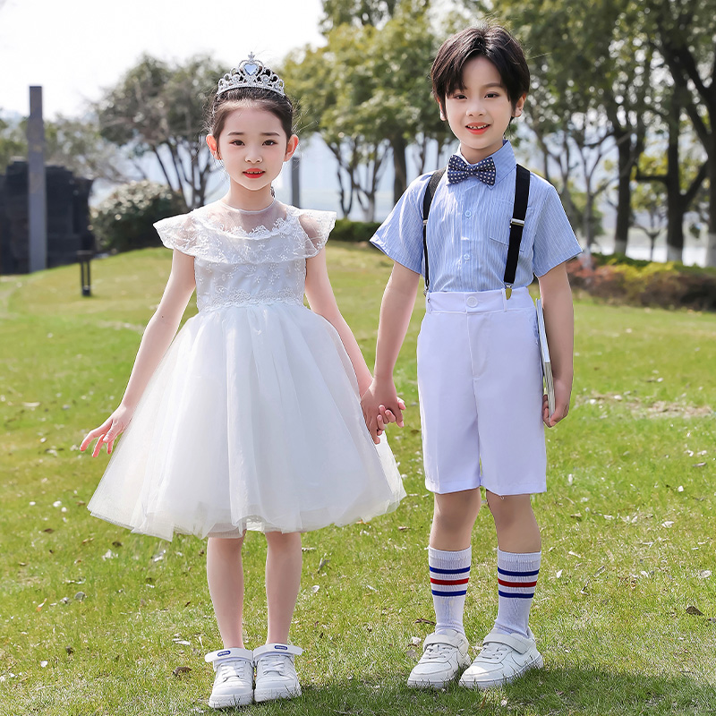 六一表演服装毕业女童蓬蓬裙男童礼服小学生大合唱表演服装舞蹈