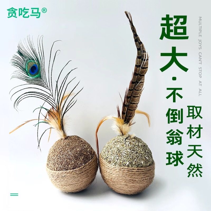 【超大10厘米不再丢球】猫咪玩具超大猫薄荷球逗猫棒磨牙自嗨解闷,宠物/宠物食品及用品,猫薄荷/木天蓼,淘宝优惠券,粉丝福利购,淘宝优惠卷