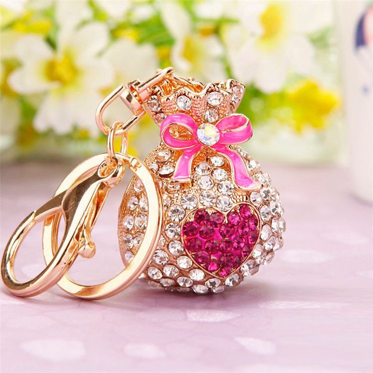 精致福袋汽车钥匙扣女生钥匙链圈