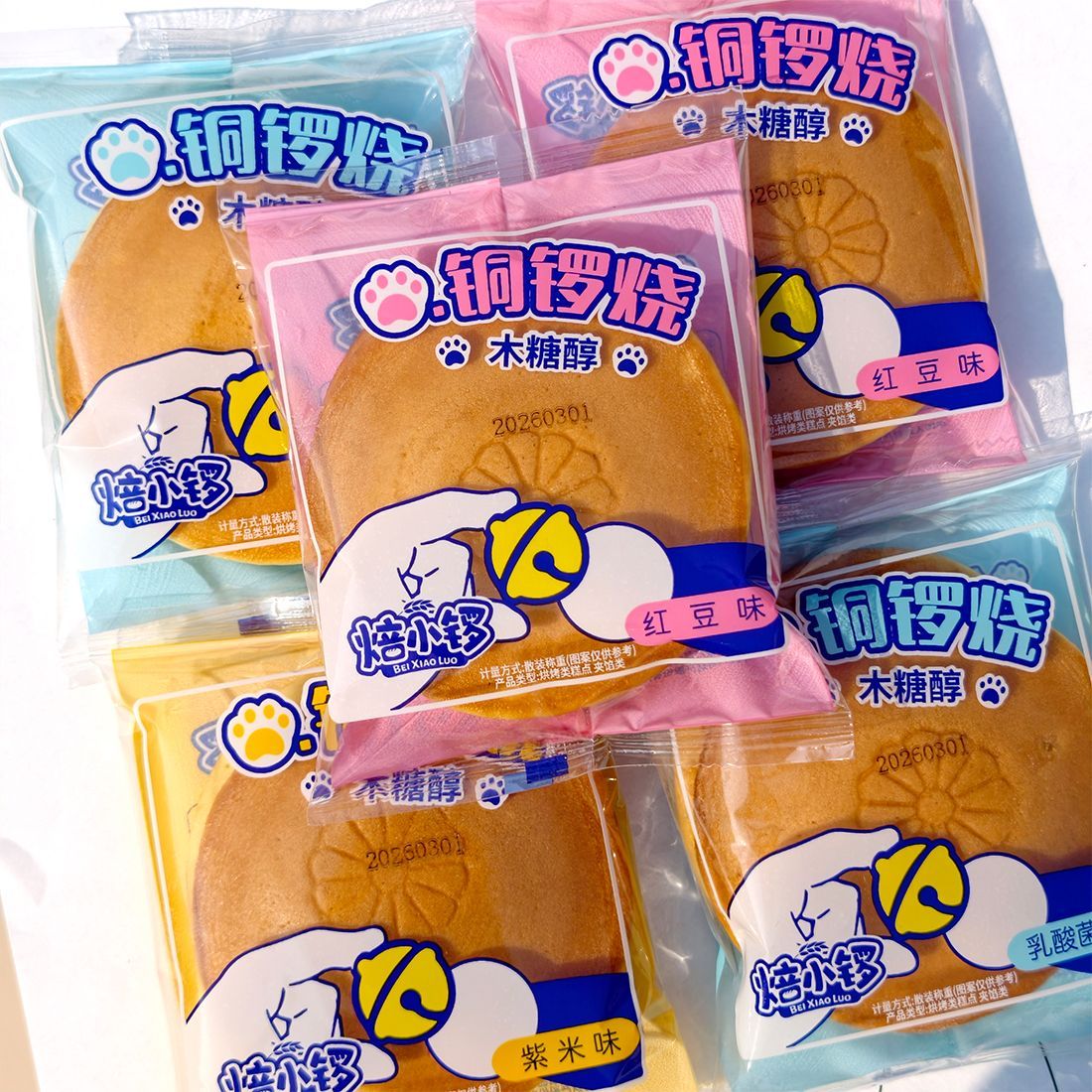 大铜锣烧蛋糕豆沙夹心面