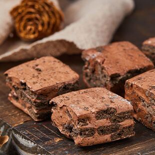 雪花酥无蔗糖添加网红零食巧克力奶芙糕点饼干婚礼点心