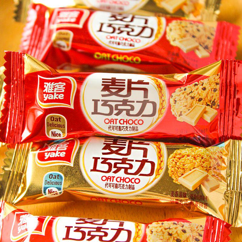 燕麦巧克力500g营养牛奶燕麦片巧克力棒喜糖果特产新年糖