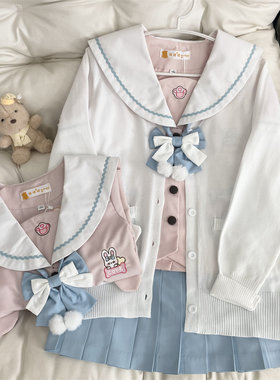 【糯糯布丁】猫裙裙日系甜美可爱学生校服幼稚园jk制服水手服套装