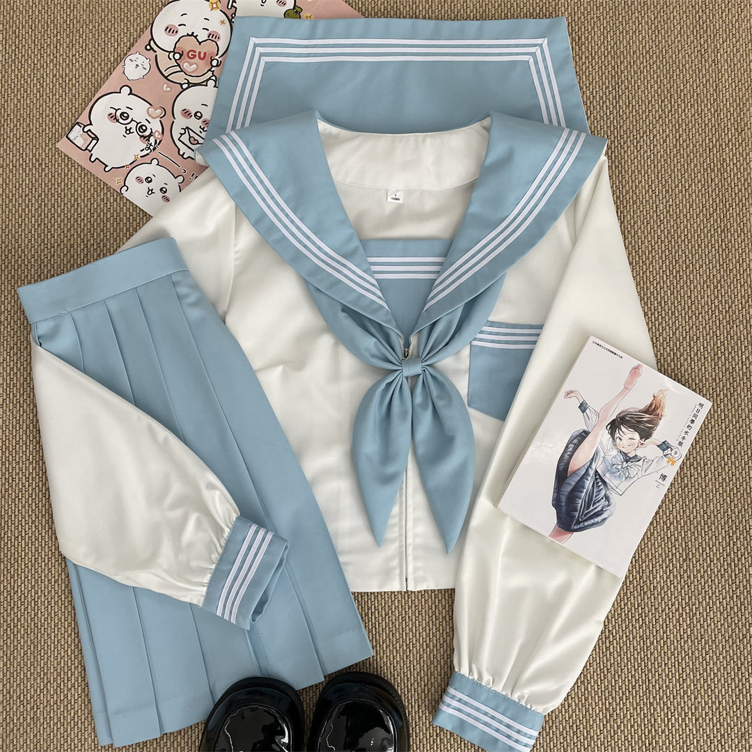 猫裙裙正版jk制服日系基础款蓝学生校服