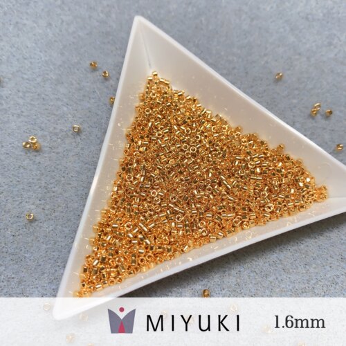 日本御幸miyuki古董珠贵金属系列DB31真金串珠材料进口米珠1.6mm