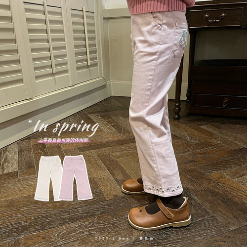 童良品女童2023春季新款裤子