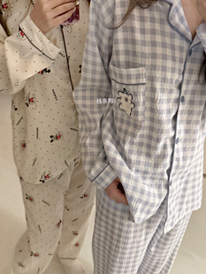 云朵棉褶皱卡通双长宿舍少女居家睡衣套装 9色入 KT脑袋狂喜