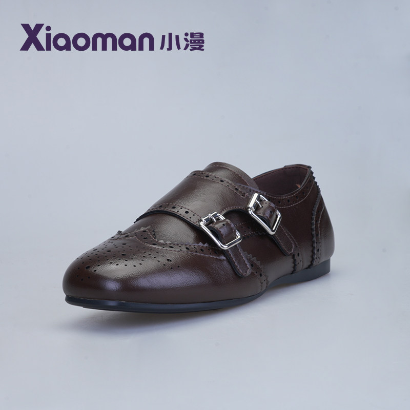 小漫扣饰乐福鞋女2026春季新款豆豆鞋黑色百搭舒适洛克小皮鞋单鞋,女鞋,深口单鞋,淘宝优惠券,粉丝福利购,淘宝优惠卷