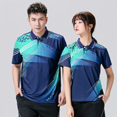 polo衫 速干短袖 男女夏季 运动T恤翻领宽松透气情侣休闲运动服队服