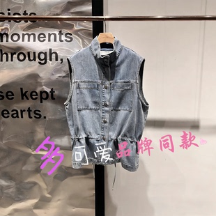 播马夹2026春季 纯棉洗水印花牛仔上衣女BDT1MD1670星河私藏家 新款