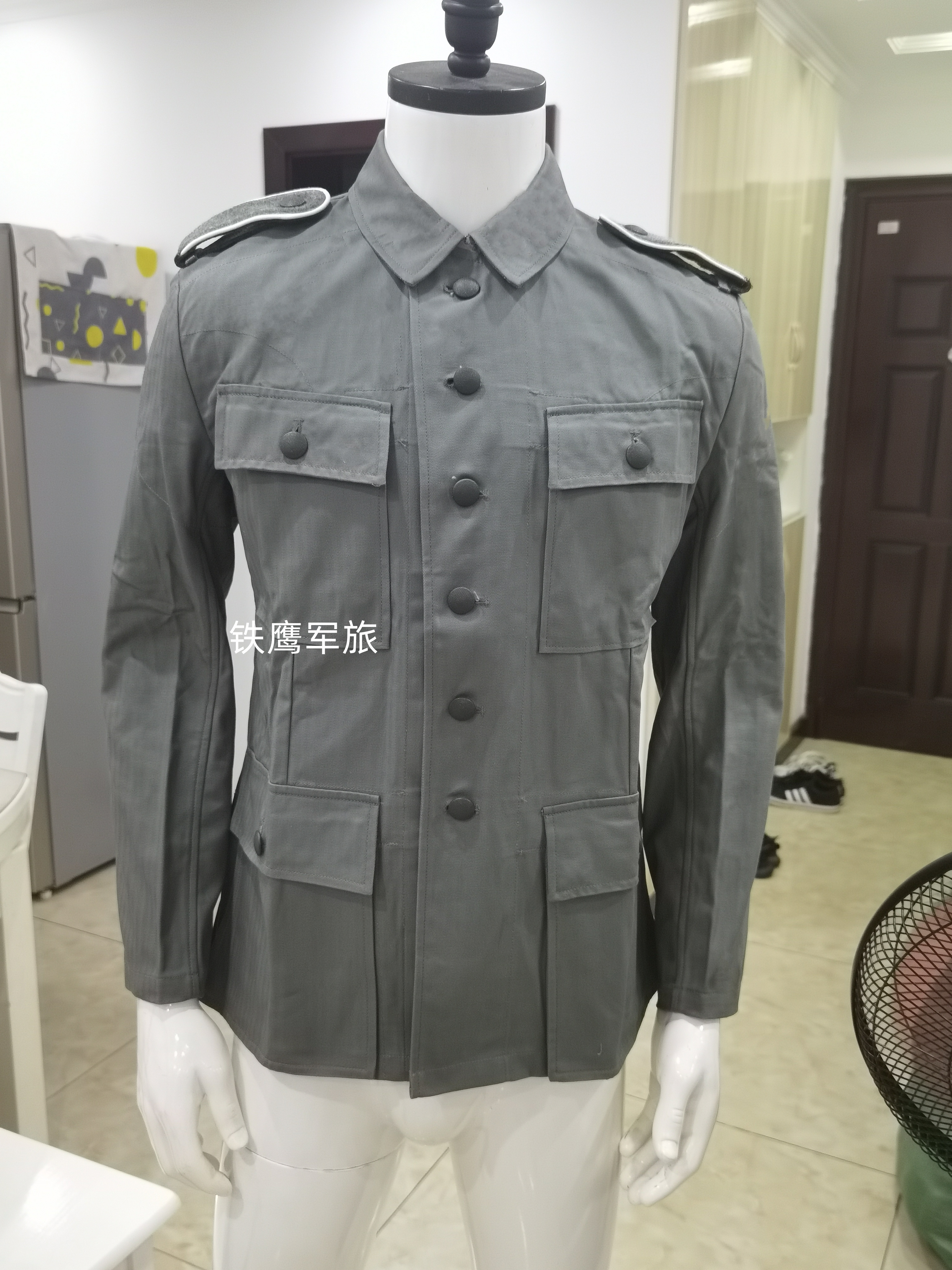 德国防君人字纹HBT材质/棉布M43野战服套装/夏季制服