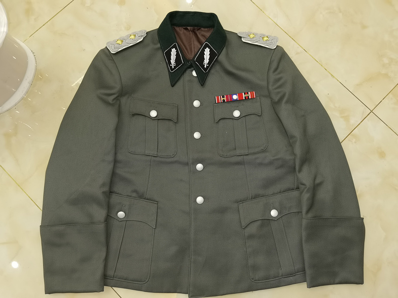 〔高级定制〕m36君管原野灰马裤呢制服上校上衣 野战服夹克