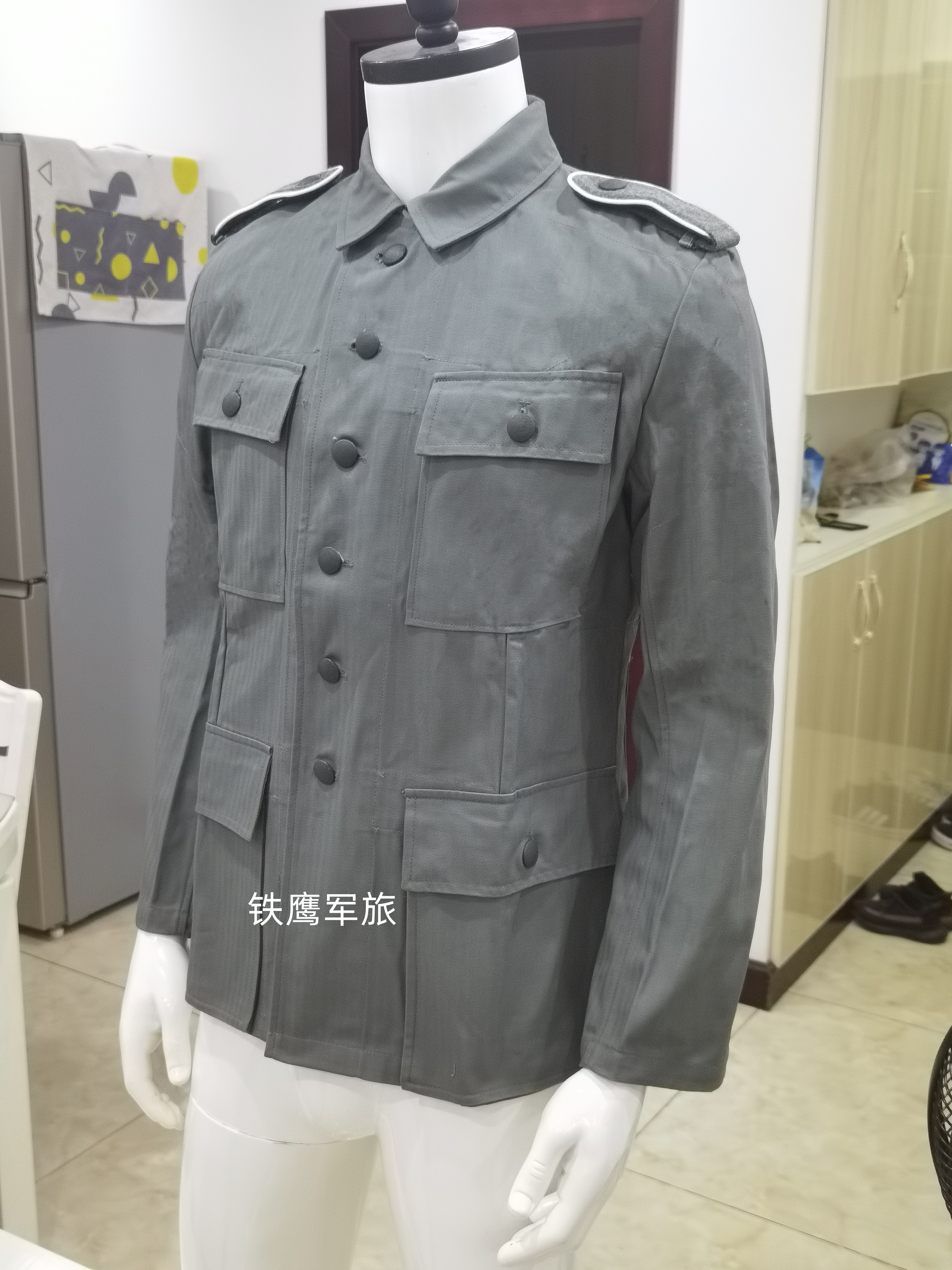 德国防人字纹HBT材质/棉布M43野战服上衣/夏季制服上衣