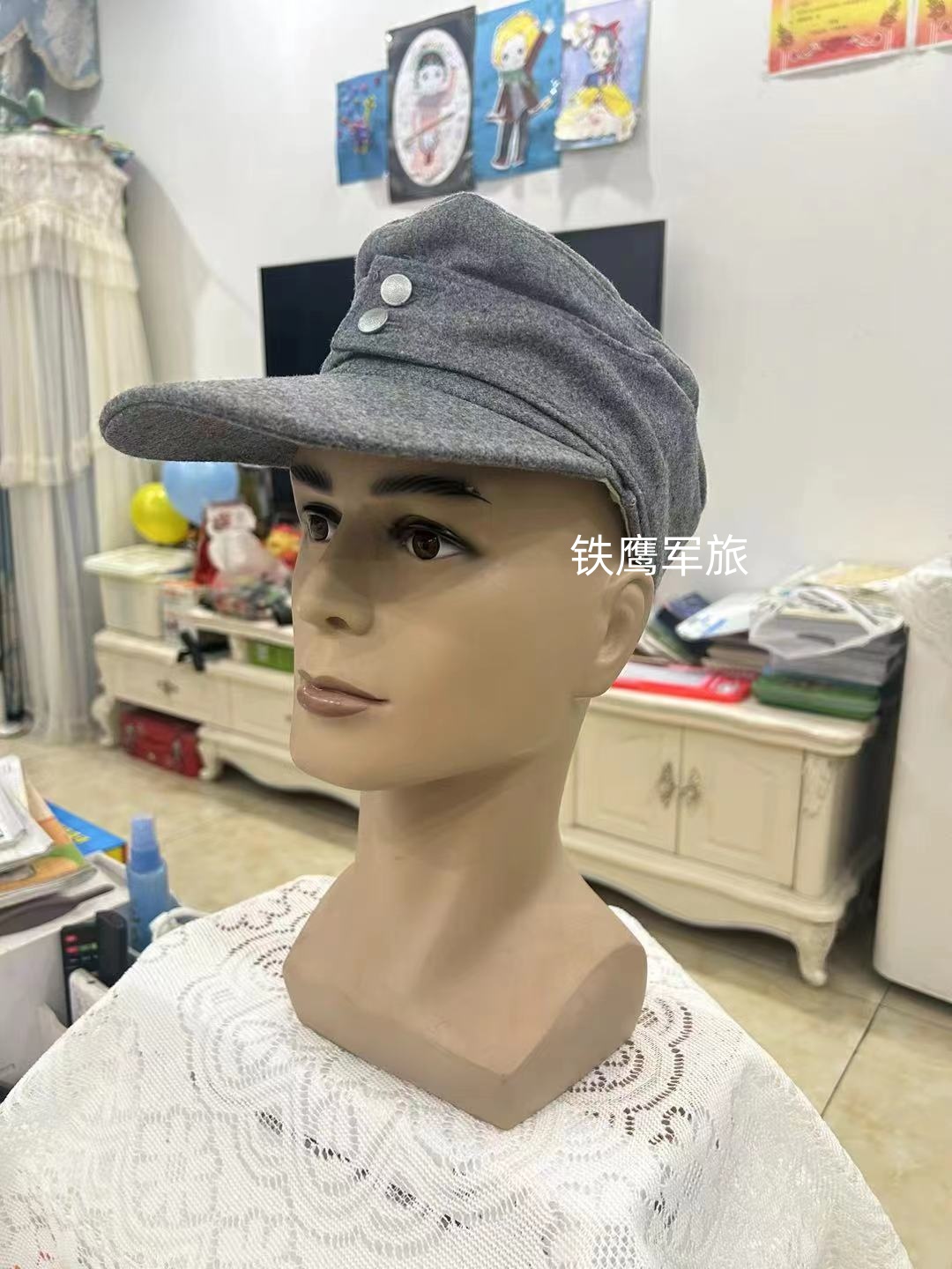 标准军旅风男女通用四季长帽檐