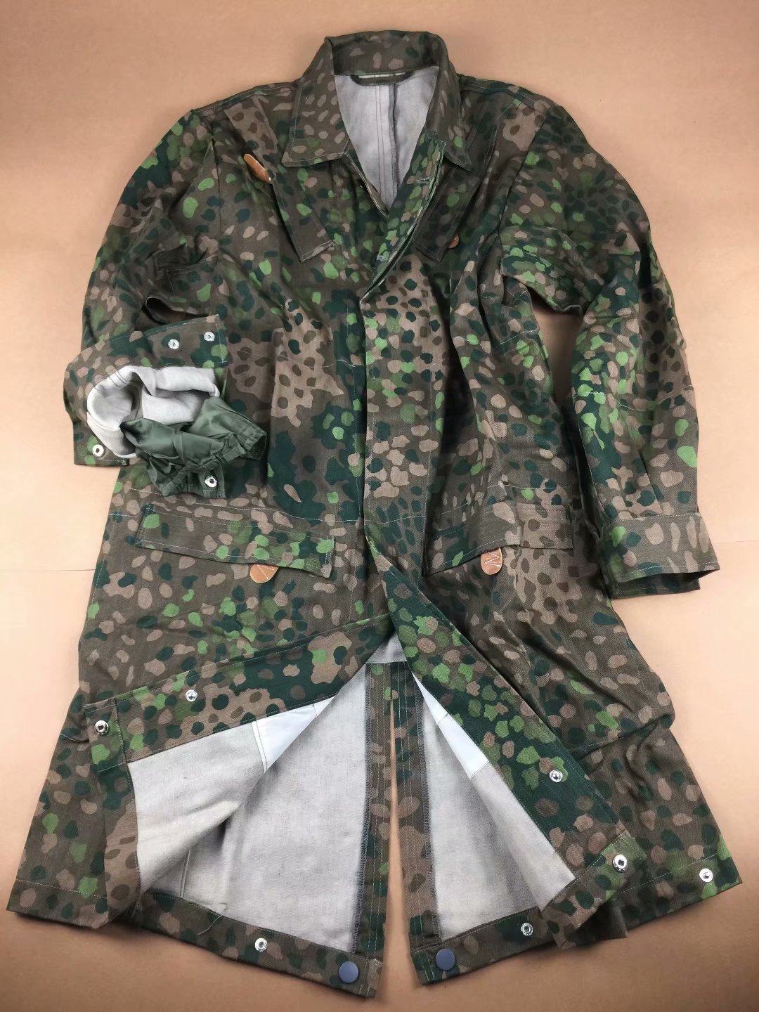 伞兵三型豌豆迷彩跳伞服/精英DOT44空降兵罩衫/空中力量罩衣