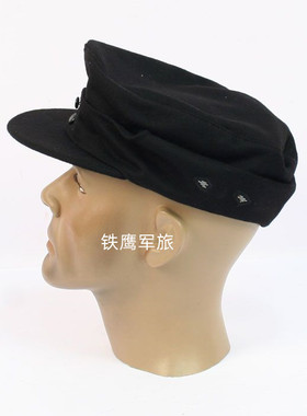 德国装甲兵M43羊毛呢野战帽坦克山地帽黑色便帽