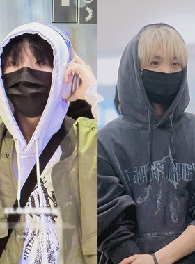 ZB1韩维辰BOYNEXTDOOR金云鹤同款卫衣服套头连帽上衣薄款加绒秋冬