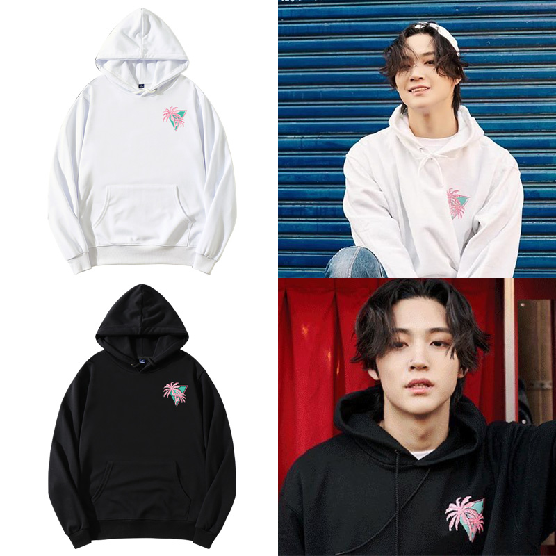 jb套头纯棉印花加绒连帽衫同款