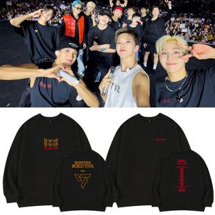 SEVENTEEN BE THE SUN演唱会周边尹净汉权顺荣同款圆领卫衣打歌服