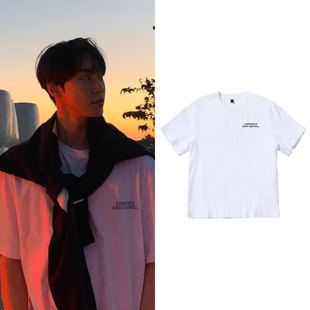 NCT127金道英街拍同款短袖T恤宽松打歌衣服纯棉夏季体恤上衣